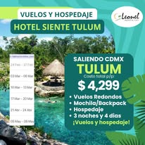 Tulum · Vuelos y hospedaje